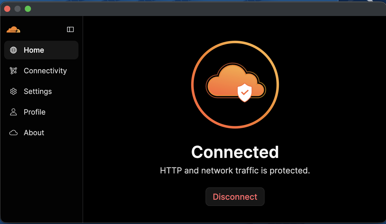 WARP Client Connected